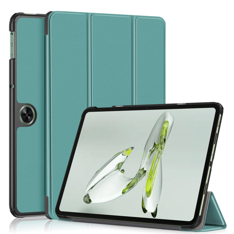 Custer Solid Color 3-fold Holder Smart Leather Tablet Case, For OnePlus Pad Go / OPPO Pad Air2 / Neo, For OnePlus Pad Pro / Pad 2