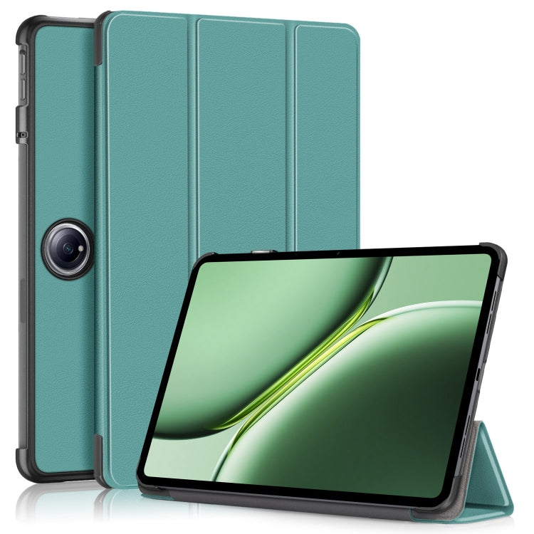 Custer Solid Color 3-fold Holder Smart Leather Tablet Case, For OnePlus Pad Go / OPPO Pad Air2 / Neo, For OnePlus Pad Pro / Pad 2
