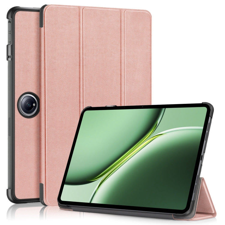 Custer Solid Color 3-fold Holder Smart Leather Tablet Case, For OnePlus Pad Go / OPPO Pad Air2 / Neo, For OnePlus Pad Pro / Pad 2