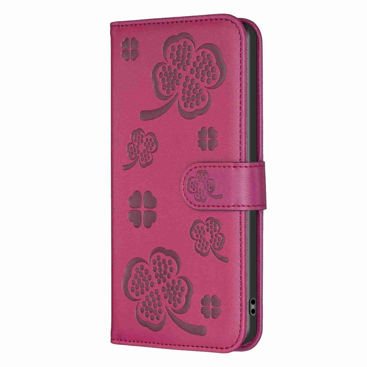 Four-leaf Embossed Leather Phone Case, For OPPO A15, For OPPO A92 / A72 / A52, For OPPO A7, For OPPO A59 5G