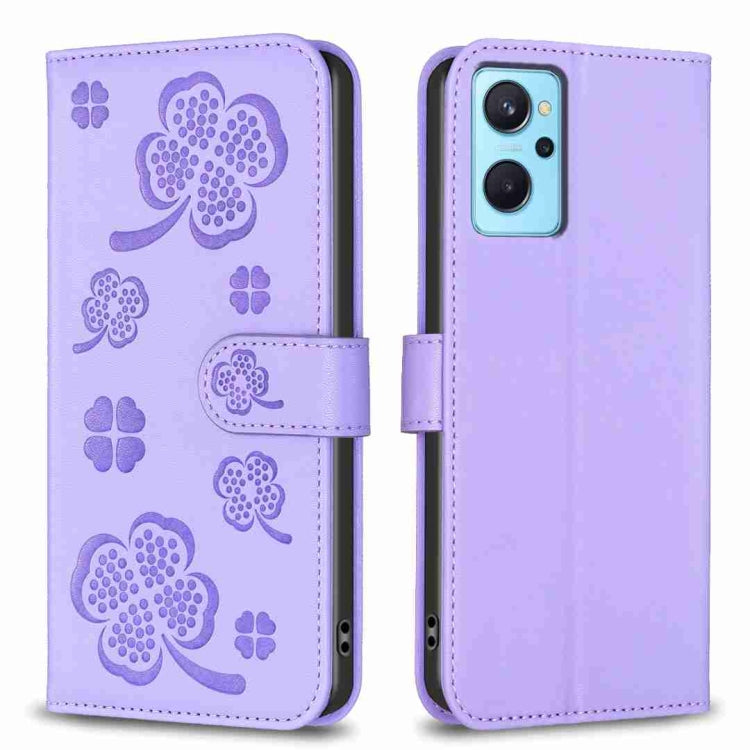 Four-leaf Embossed Leather Phone Case, For OPPO Reno7 5G / Find X5 Lite, For OPPO A16 / A16s / A54s, For OPPO A94 4G / Reno5 F / F19 Pro, For OPPO A94 5G / Reno5 Z / F19 Pro+, For OPPO A74 5G / A93 5G / A54 5G, For OPPO A74 4G / F19 4G, For OPPO A15   ...