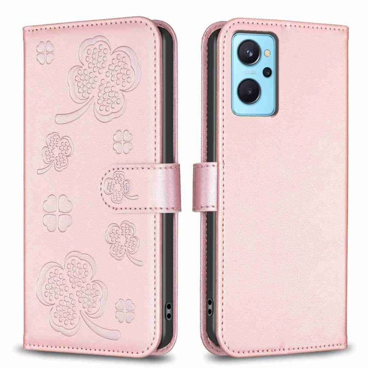 Four-leaf Embossed Leather Phone Case, For OPPO Reno7 5G / Find X5 Lite, For OPPO A16 / A16s / A54s, For OPPO A94 4G / Reno5 F / F19 Pro, For OPPO A94 5G / Reno5 Z / F19 Pro+, For OPPO A74 5G / A93 5G / A54 5G, For OPPO A74 4G / F19 4G, For OPPO A15   ...
