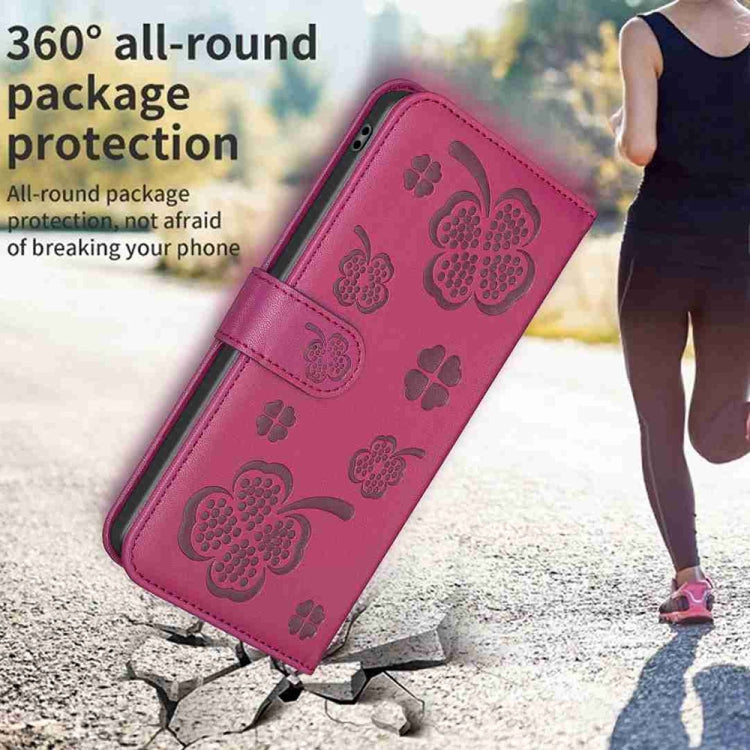 Four-leaf Embossed Leather Phone Case, For OPPO Find X6 Pro, For OPPO Find X6, For OPPO A78 5G, For OPPO A98 5G, For OPPO A17, For OPPO A57 4G, For OPPO A96 5G / Reno7 Z, For OPPO A76 5G / A36 4G