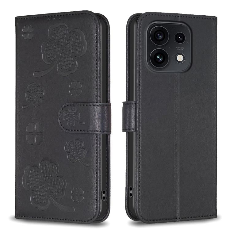 Four-leaf Embossed Leather Phone Case, For OPPO Reno16 F 5G/Reno16 FS 5G, For OPPO Reno16/Reno16 Pro 5G Global, For OPPO A60, For OPPO Find X7, For OPPO Find X7 Ultra, For OPPO A38 / A18 4G, For OPPO A58 4G, For OPPO A78 4G