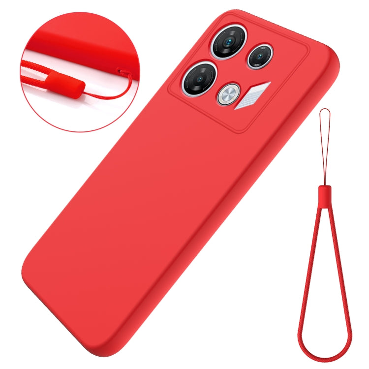 Solid Color Liquid Silicone Dropproof Full Coverage Phone Case, For Infinix GT 10 Pro