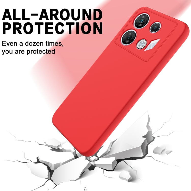 Solid Color Liquid Silicone Dropproof Full Coverage Phone Case, For Infinix GT 10 Pro