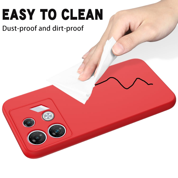 Solid Color Liquid Silicone Dropproof Full Coverage Phone Case, For Infinix GT 10 Pro