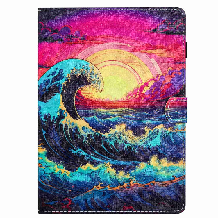 Painted Pattern Stitching Smart Leather Tablet Case, For Lenovo Tab M10 3rd Gen, For Lenovo Tab M10 Plus 10.6 3rd Gen, For Lenovo Tab P11, For Lenovo Tab M10 HD 2nd Gen, For Lenovo Tab M10 Plus