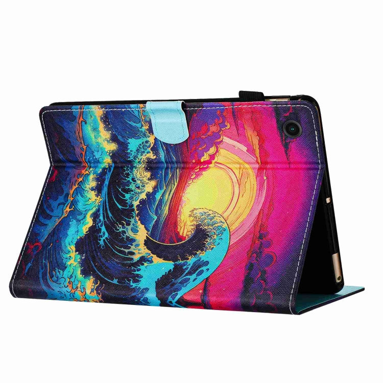 Painted Pattern Stitching Smart Leather Tablet Case, For Lenovo Tab M10 3rd Gen, For Lenovo Tab M10 Plus 10.6 3rd Gen, For Lenovo Tab P11, For Lenovo Tab M10 HD 2nd Gen, For Lenovo Tab M10 Plus