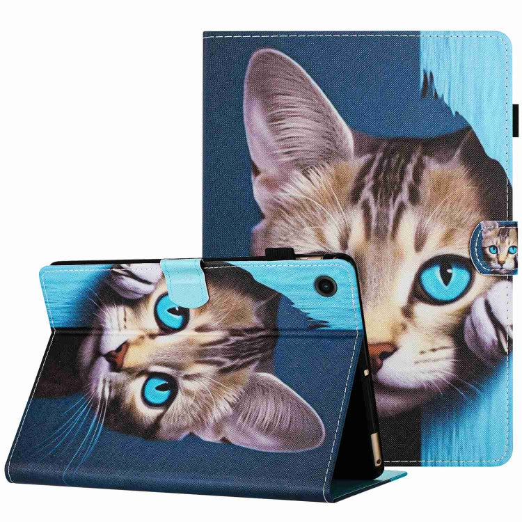 Painted Pattern Stitching Smart Leather Tablet Case, For Lenovo Tab M10 3rd Gen, For Lenovo Tab M10 Plus 10.6 3rd Gen, For Lenovo Tab P11, For Lenovo Tab M10 HD 2nd Gen, For Lenovo Tab M10 Plus