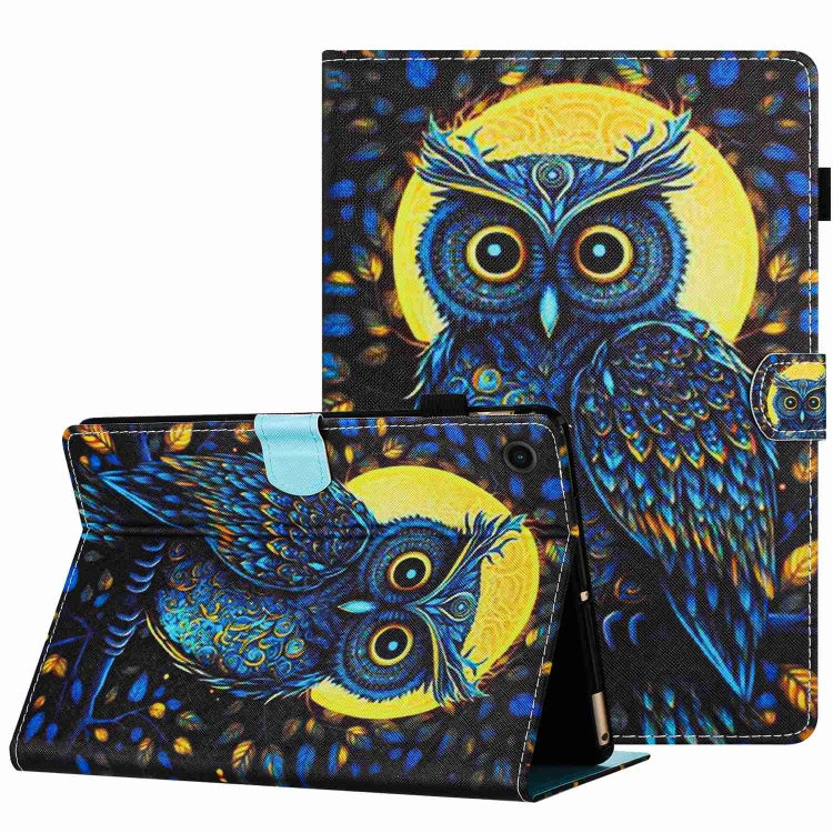 Painted Pattern Stitching Smart Leather Tablet Case, For Lenovo Tab M10 3rd Gen, For Lenovo Tab M10 Plus 10.6 3rd Gen, For Lenovo Tab P11, For Lenovo Tab M10 HD 2nd Gen, For Lenovo Tab M10 Plus