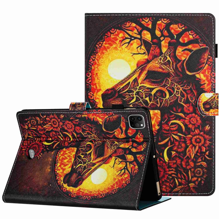 Painted Pattern Stitching Smart Leather Tablet Case, For iPad 10th Gen 10.9 2022, For iPad mini 2024 / mini 6, For iPad 11 Pro 2024 / 2020 / Air 4 10.9, For iPad 10.2 2020 / 2019, For iPad mini 5 / 4 / 3 / 2 / 1, For iPad 9.7 2018 / 2017