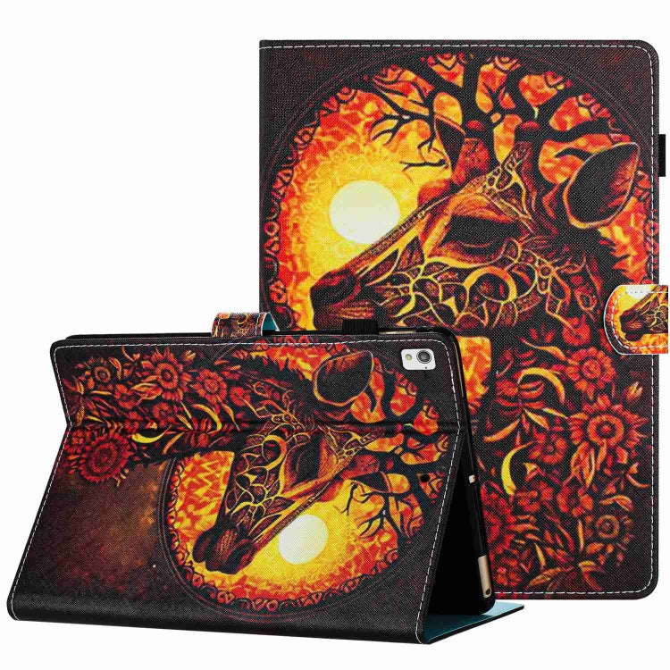 Painted Pattern Stitching Smart Leather Tablet Case, For iPad 10th Gen 10.9 2022, For iPad mini 2024 / mini 6, For iPad 11 Pro 2024 / 2020 / Air 4 10.9, For iPad 10.2 2020 / 2019, For iPad mini 5 / 4 / 3 / 2 / 1, For iPad 9.7 2018 / 2017