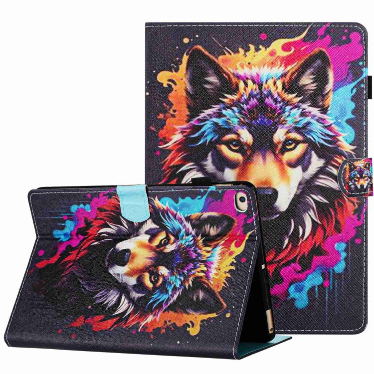 Painted Pattern Stitching Smart Leather Tablet Case, For iPad 10th Gen 10.9 2022, For iPad mini 2024 / mini 6, For iPad 11 Pro 2024 / 2020 / Air 4 10.9, For iPad 10.2 2020 / 2019, For iPad mini 5 / 4 / 3 / 2 / 1, For iPad 9.7 2018 / 2017