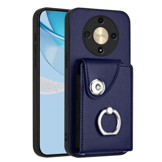 Organ Card Bag Ring Holder PU Phone Case, For Honor X9b / Magic6 Lite, For Honor X6a, For Honor X50i / 90 Lite, For Honor 90, For Honor X7a / Play7T, For Honor X8a, For Honor X9a / Magic5 Lite