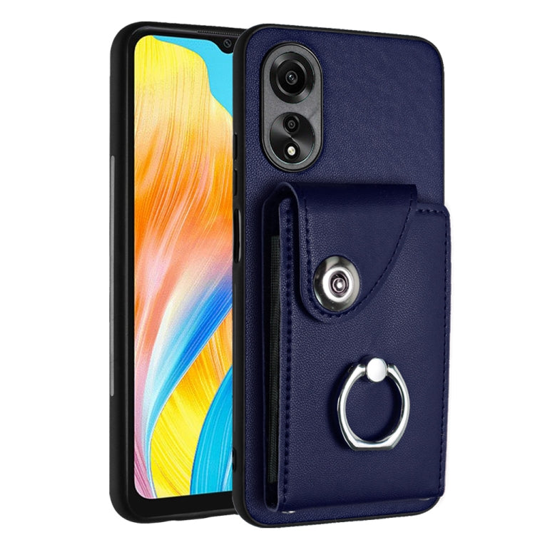 Organ Card Bag Ring Holder PU Phone Case, For OPPO A3 Pro 5G, For OPPO Reno11 F Thai Version, For OPPO F25 Pro 5G India, For OPPO Reno11 Global, For OPPO Reno11 Pro Global, For OPPO A58/A58x/A78 5G/A1x/A2x, For OPPO A38 4G / A18 4G Global              ...