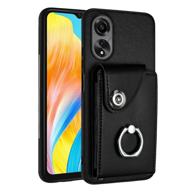 Organ Card Bag Ring Holder PU Phone Case, For OPPO A3 Pro 5G, For OPPO Reno11 F Thai Version, For OPPO F25 Pro 5G India, For OPPO Reno11 Global, For OPPO Reno11 Pro Global, For OPPO A58/A58x/A78 5G/A1x/A2x, For OPPO A38 4G / A18 4G Global              ...