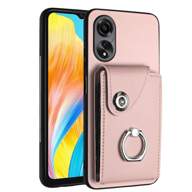 Organ Card Bag Ring Holder PU Phone Case, For OPPO A3 Pro 5G, For OPPO Reno11 F Thai Version, For OPPO F25 Pro 5G India, For OPPO Reno11 Global, For OPPO Reno11 Pro Global, For OPPO A58/A58x/A78 5G/A1x/A2x, For OPPO A38 4G / A18 4G Global              ...