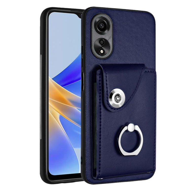 Organ Card Bag Ring Holder PU Phone Case, For OPPO A3 Pro 5G, For OPPO Reno11 F Thai Version, For OPPO F25 Pro 5G India, For OPPO Reno11 Global, For OPPO Reno11 Pro Global, For OPPO A58/A58x/A78 5G/A1x/A2x, For OPPO A38 4G / A18 4G Global              ...