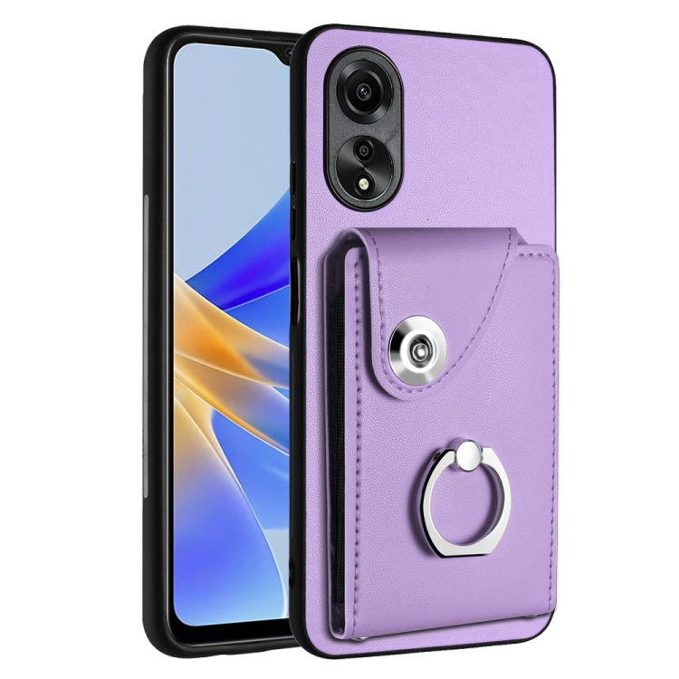 Organ Card Bag Ring Holder PU Phone Case, For OPPO A3 Pro 5G, For OPPO Reno11 F Thai Version, For OPPO F25 Pro 5G India, For OPPO Reno11 Global, For OPPO Reno11 Pro Global, For OPPO A58/A58x/A78 5G/A1x/A2x, For OPPO A38 4G / A18 4G Global              ...