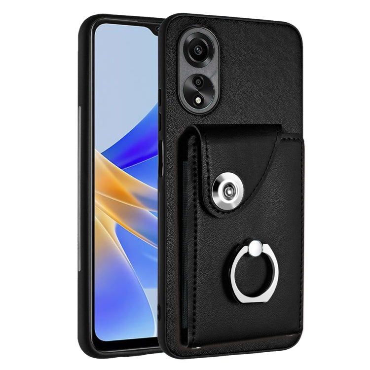 Organ Card Bag Ring Holder PU Phone Case, For OPPO A3 Pro 5G, For OPPO Reno11 F Thai Version, For OPPO F25 Pro 5G India, For OPPO Reno11 Global, For OPPO Reno11 Pro Global, For OPPO A58/A58x/A78 5G/A1x/A2x, For OPPO A38 4G / A18 4G Global              ...