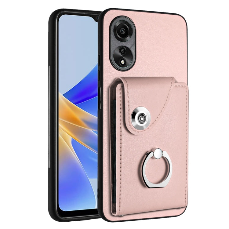 Organ Card Bag Ring Holder PU Phone Case, For OPPO A3 Pro 5G, For OPPO Reno11 F Thai Version, For OPPO F25 Pro 5G India, For OPPO Reno11 Global, For OPPO Reno11 Pro Global, For OPPO A58/A58x/A78 5G/A1x/A2x, For OPPO A38 4G / A18 4G Global              ...