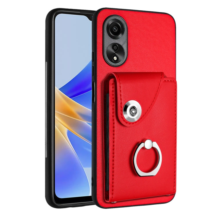 Organ Card Bag Ring Holder PU Phone Case, For OPPO A3 Pro 5G, For OPPO Reno11 F Thai Version, For OPPO F25 Pro 5G India, For OPPO Reno11 Global, For OPPO Reno11 Pro Global, For OPPO A58/A58x/A78 5G/A1x/A2x, For OPPO A38 4G / A18 4G Global              ...