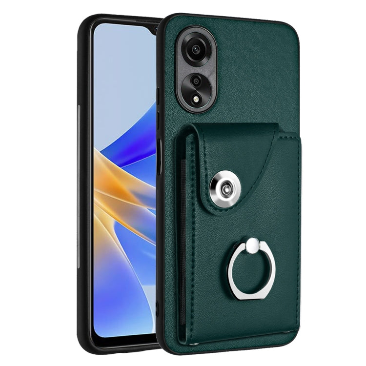 Organ Card Bag Ring Holder PU Phone Case, For OPPO A3 Pro 5G, For OPPO Reno11 F Thai Version, For OPPO F25 Pro 5G India, For OPPO Reno11 Global, For OPPO Reno11 Pro Global, For OPPO A58/A58x/A78 5G/A1x/A2x, For OPPO A38 4G / A18 4G Global              ...