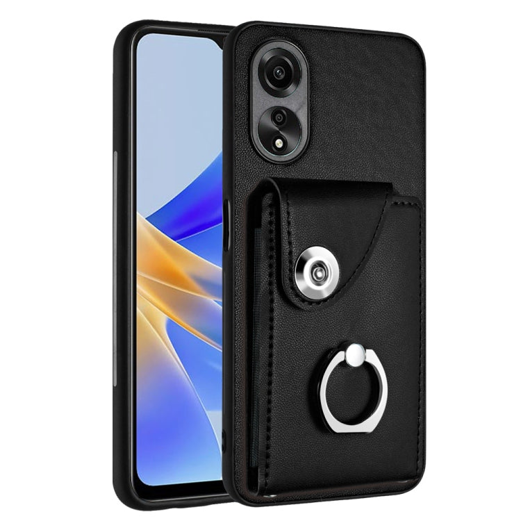 Organ Card Bag Ring Holder PU Phone Case, For OPPO A3 Pro 5G, For OPPO Reno11 F Thai Version, For OPPO F25 Pro 5G India, For OPPO Reno11 Global, For OPPO Reno11 Pro Global, For OPPO A58/A58x/A78 5G/A1x/A2x, For OPPO A38 4G / A18 4G Global              ...