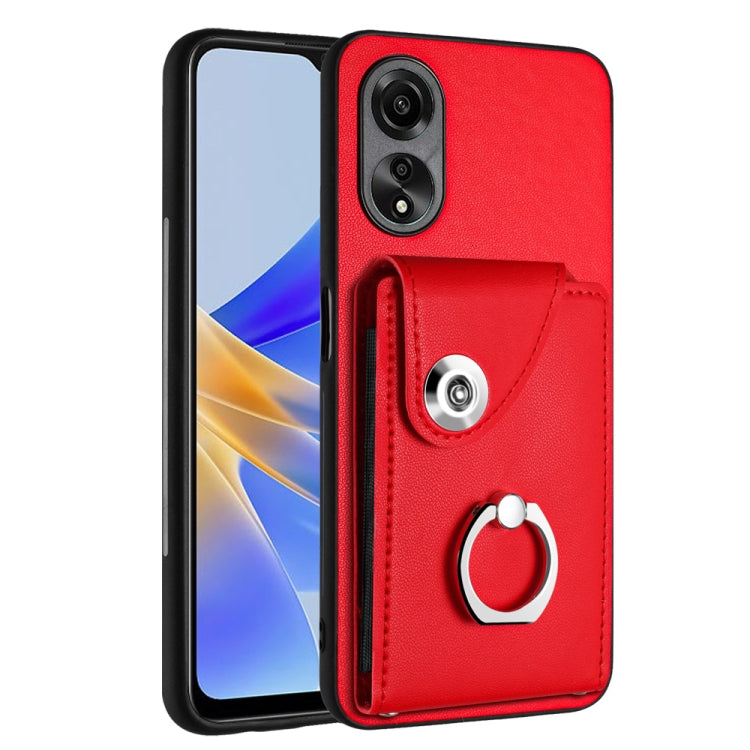 Organ Card Bag Ring Holder PU Phone Case, For OPPO A3 Pro 5G, For OPPO Reno11 F Thai Version, For OPPO F25 Pro 5G India, For OPPO Reno11 Global, For OPPO Reno11 Pro Global, For OPPO A58/A58x/A78 5G/A1x/A2x, For OPPO A38 4G / A18 4G Global              ...