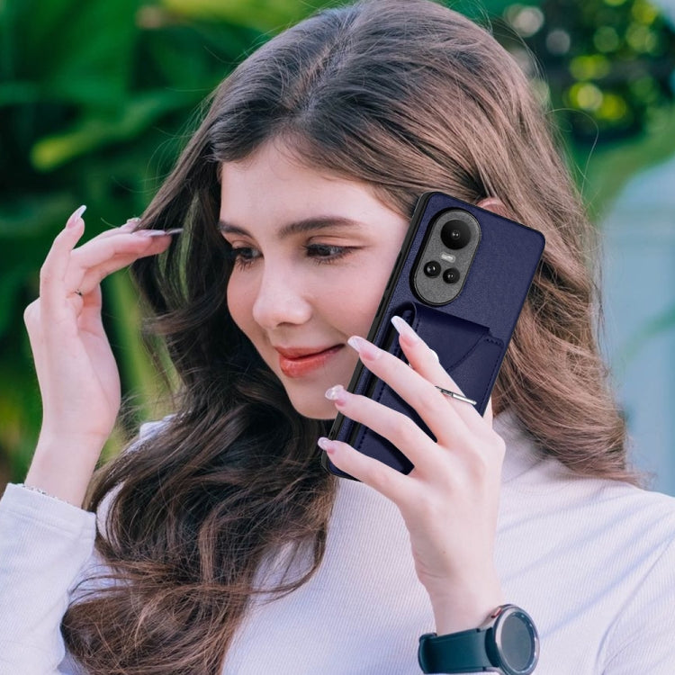 Organ Card Bag Ring Holder PU Phone Case, For OPPO Reno10/Reno10 Pro 5G Global, For OPPO A78 4G Global, For OPPO A17 Global, For OPPO A79 5G Global