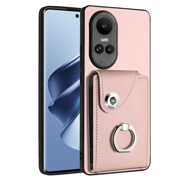 Organ Card Bag Ring Holder PU Phone Case, For OPPO Reno10/Reno10 Pro 5G Global, For OPPO A78 4G Global, For OPPO A17 Global, For OPPO A79 5G Global