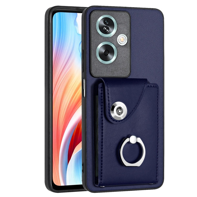 Organ Card Bag Ring Holder PU Phone Case, For OPPO Reno10/Reno10 Pro 5G Global, For OPPO A78 4G Global, For OPPO A17 Global, For OPPO A79 5G Global
