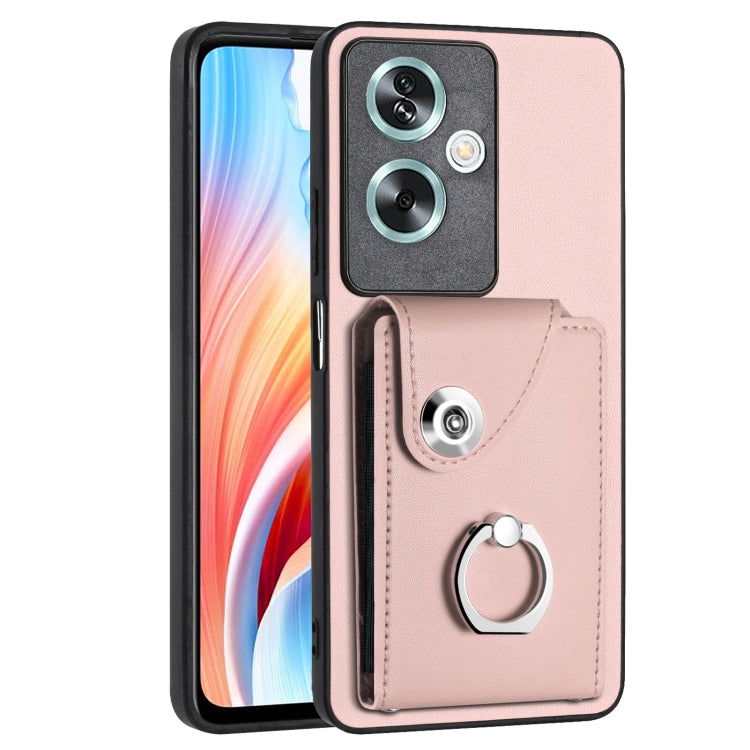 Organ Card Bag Ring Holder PU Phone Case, For OPPO Reno10/Reno10 Pro 5G Global, For OPPO A78 4G Global, For OPPO A17 Global, For OPPO A79 5G Global