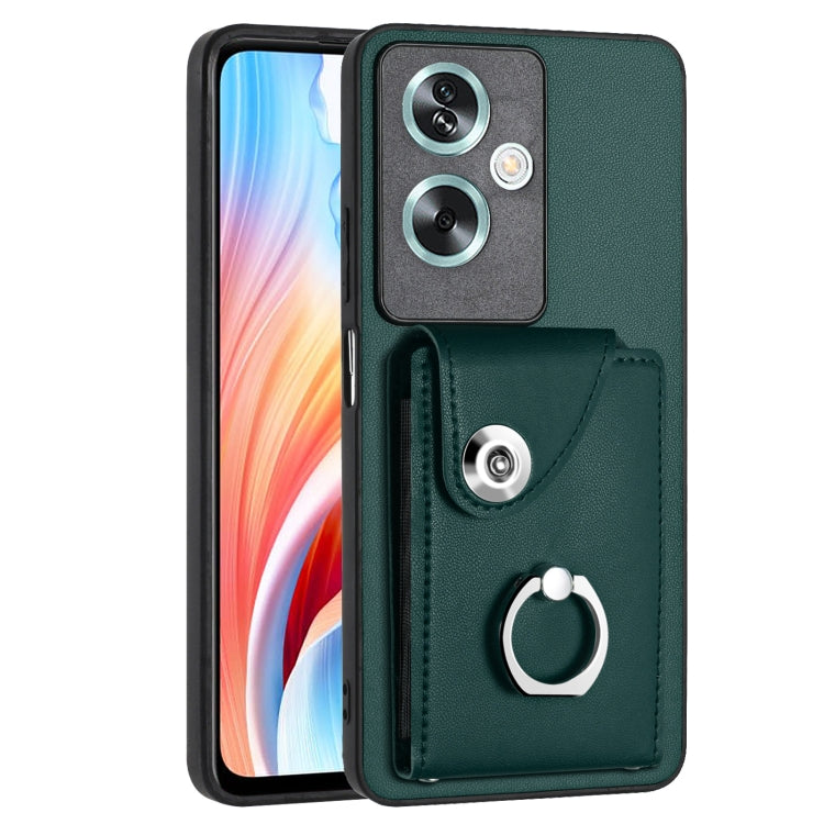 Organ Card Bag Ring Holder PU Phone Case, For OPPO Reno10/Reno10 Pro 5G Global, For OPPO A78 4G Global, For OPPO A17 Global, For OPPO A79 5G Global