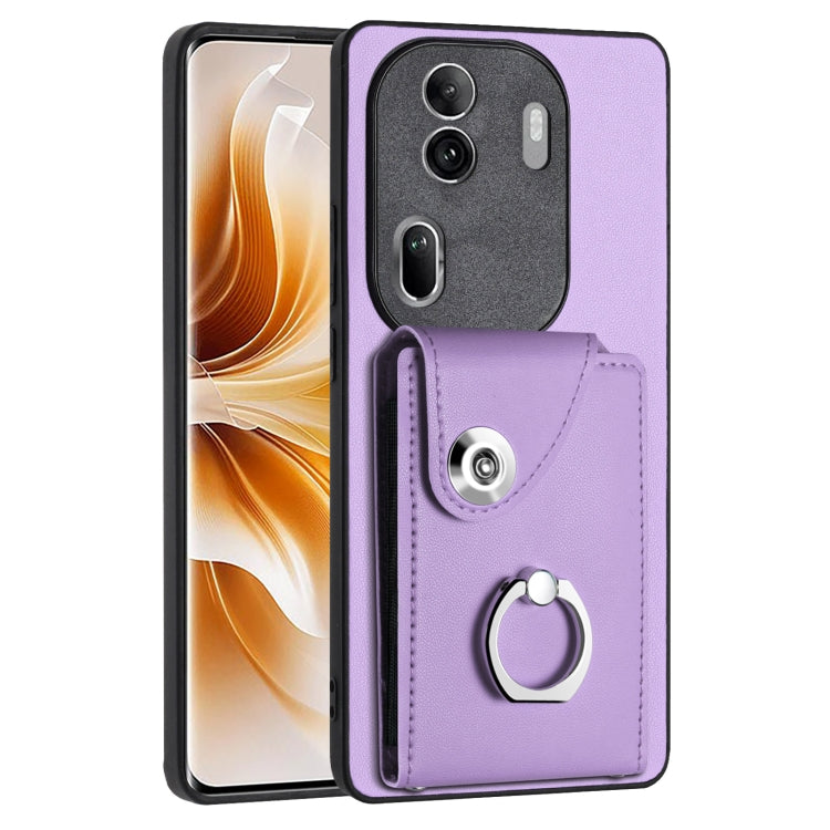 Organ Card Bag Ring Holder PU Phone Case, For OPPO A3 Pro 5G, For OPPO Reno11 F Thai Version, For OPPO F25 Pro 5G India, For OPPO Reno11 Global, For OPPO Reno11 Pro Global, For OPPO A58/A58x/A78 5G/A1x/A2x, For OPPO A38 4G / A18 4G Global              ...