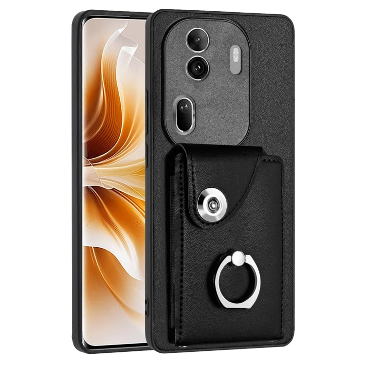 Organ Card Bag Ring Holder PU Phone Case, For OPPO A3 Pro 5G, For OPPO Reno11 F Thai Version, For OPPO F25 Pro 5G India, For OPPO Reno11 Global, For OPPO Reno11 Pro Global, For OPPO A58/A58x/A78 5G/A1x/A2x, For OPPO A38 4G / A18 4G Global              ...