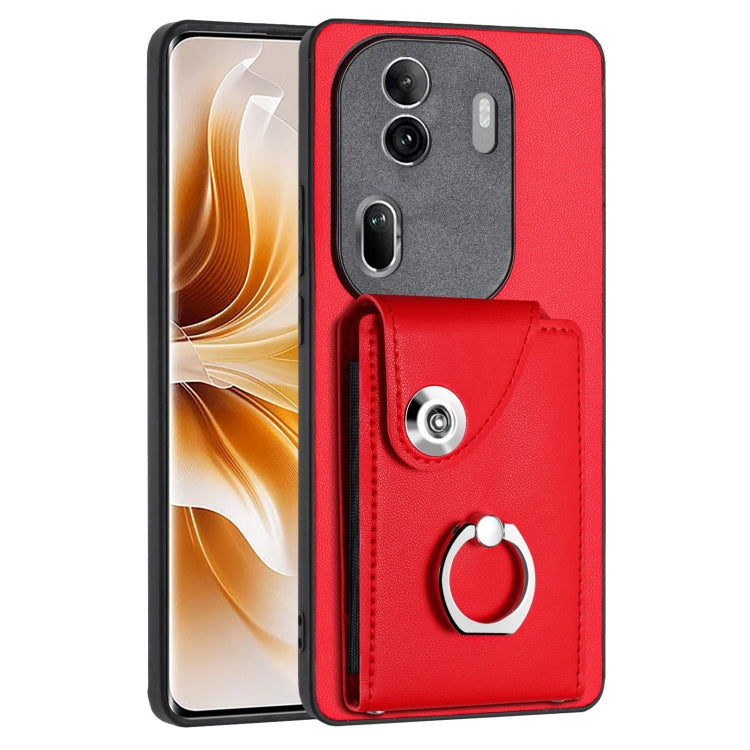 Organ Card Bag Ring Holder PU Phone Case, For OPPO A3 Pro 5G, For OPPO Reno11 F Thai Version, For OPPO F25 Pro 5G India, For OPPO Reno11 Global, For OPPO Reno11 Pro Global, For OPPO A58/A58x/A78 5G/A1x/A2x, For OPPO A38 4G / A18 4G Global              ...