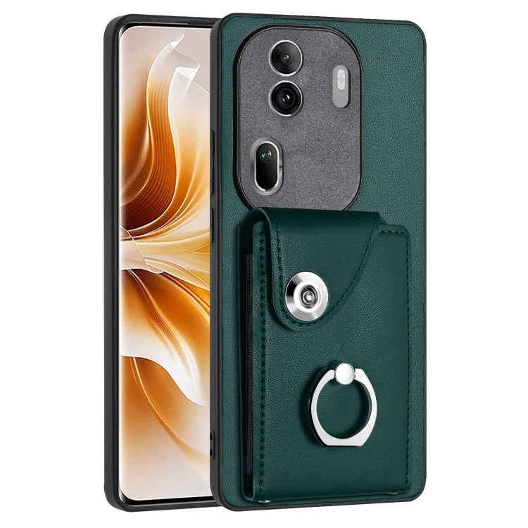 Organ Card Bag Ring Holder PU Phone Case, For OPPO A3 Pro 5G, For OPPO Reno11 F Thai Version, For OPPO F25 Pro 5G India, For OPPO Reno11 Global, For OPPO Reno11 Pro Global, For OPPO A58/A58x/A78 5G/A1x/A2x, For OPPO A38 4G / A18 4G Global              ...