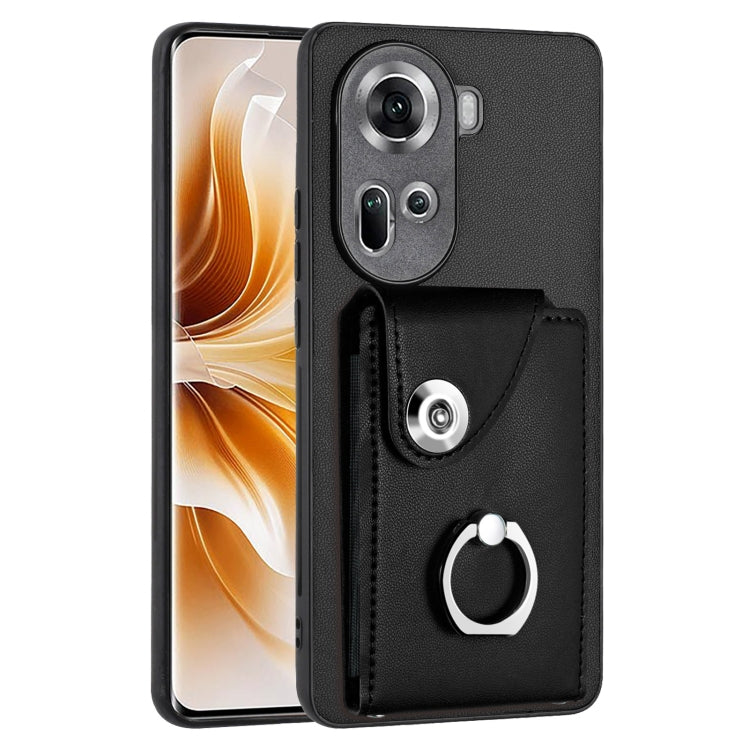 Organ Card Bag Ring Holder PU Phone Case, For OPPO A3 Pro 5G, For OPPO Reno11 F Thai Version, For OPPO F25 Pro 5G India, For OPPO Reno11 Global, For OPPO Reno11 Pro Global, For OPPO A58/A58x/A78 5G/A1x/A2x, For OPPO A38 4G / A18 4G Global              ...