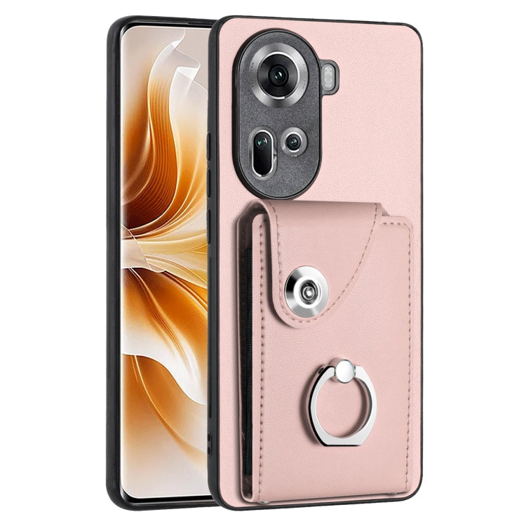 Organ Card Bag Ring Holder PU Phone Case, For OPPO A3 Pro 5G, For OPPO Reno11 F Thai Version, For OPPO F25 Pro 5G India, For OPPO Reno11 Global, For OPPO Reno11 Pro Global, For OPPO A58/A58x/A78 5G/A1x/A2x, For OPPO A38 4G / A18 4G Global              ...