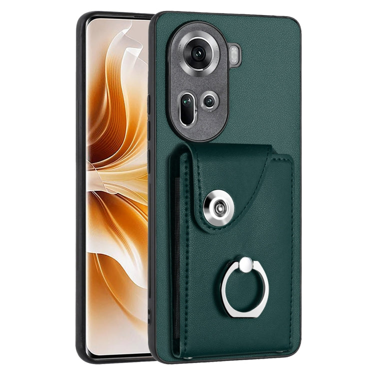 Organ Card Bag Ring Holder PU Phone Case, For OPPO A3 Pro 5G, For OPPO Reno11 F Thai Version, For OPPO F25 Pro 5G India, For OPPO Reno11 Global, For OPPO Reno11 Pro Global, For OPPO A58/A58x/A78 5G/A1x/A2x, For OPPO A38 4G / A18 4G Global              ...