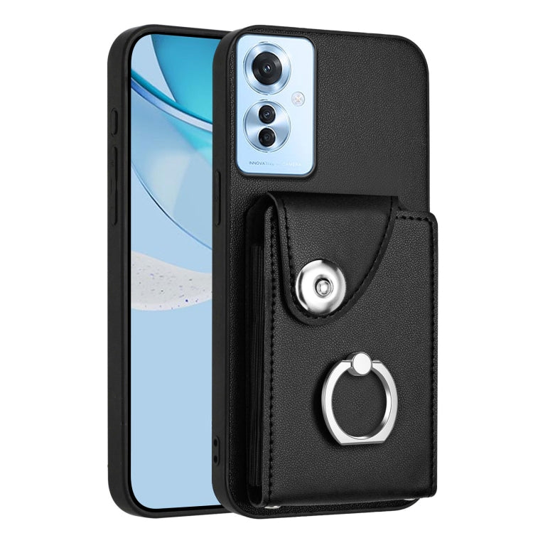 Organ Card Bag Ring Holder PU Phone Case, For OPPO A3 Pro 5G, For OPPO Reno11 F Thai Version, For OPPO F25 Pro 5G India, For OPPO Reno11 Global, For OPPO Reno11 Pro Global, For OPPO A58/A58x/A78 5G/A1x/A2x, For OPPO A38 4G / A18 4G Global              ...