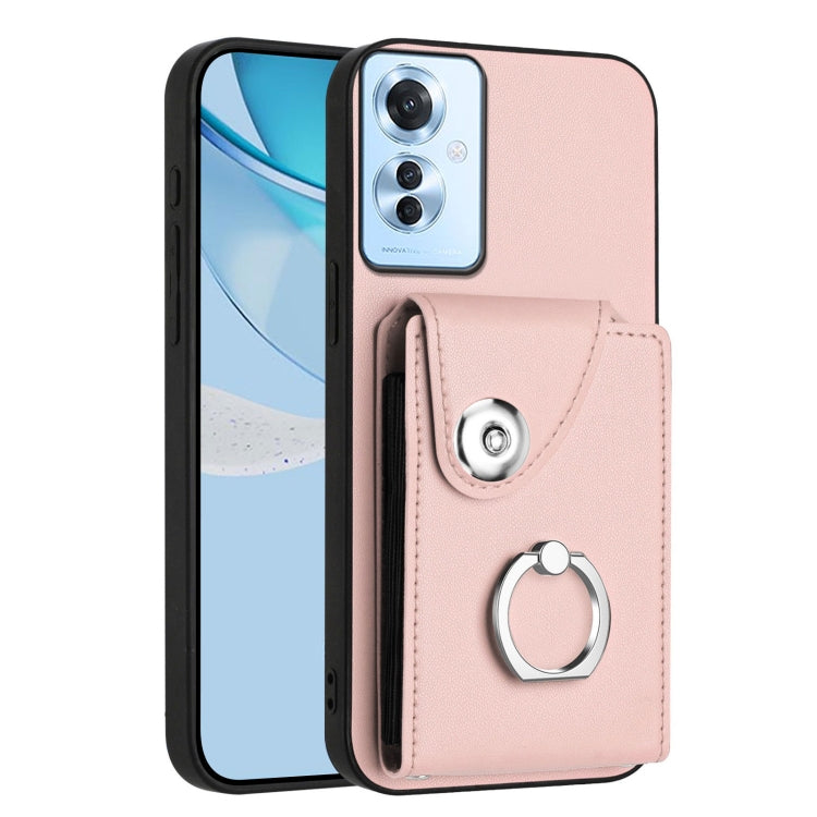 Organ Card Bag Ring Holder PU Phone Case, For OPPO A3 Pro 5G, For OPPO Reno11 F Thai Version, For OPPO F25 Pro 5G India, For OPPO Reno11 Global, For OPPO Reno11 Pro Global, For OPPO A58/A58x/A78 5G/A1x/A2x, For OPPO A38 4G / A18 4G Global              ...