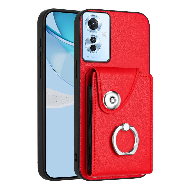 Organ Card Bag Ring Holder PU Phone Case, For OPPO A3 Pro 5G, For OPPO Reno11 F Thai Version, For OPPO F25 Pro 5G India, For OPPO Reno11 Global, For OPPO Reno11 Pro Global, For OPPO A58/A58x/A78 5G/A1x/A2x, For OPPO A38 4G / A18 4G Global              ...