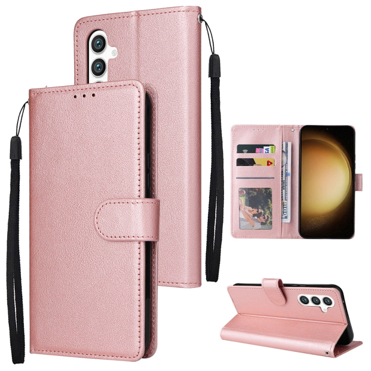 3-Card Slots Multifunctional Leather Phone Case, For Samsung Galaxy S24 Ultra 5G, For Samsung Galaxy S24+ 5G, For Samsung Galaxy S24 5G, For Samsung Galaxy A05s, For Samsung Galaxy A04e