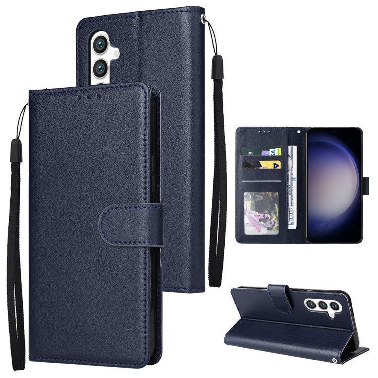 3-Card Slots Multifunctional Leather Phone Case, For Samsung Galaxy S24 Ultra 5G, For Samsung Galaxy S24+ 5G, For Samsung Galaxy S24 5G, For Samsung Galaxy A05s, For Samsung Galaxy A04e