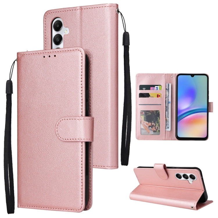 3-Card Slots Multifunctional Leather Phone Case, For Samsung Galaxy S24 Ultra 5G, For Samsung Galaxy S24+ 5G, For Samsung Galaxy S24 5G, For Samsung Galaxy A05s, For Samsung Galaxy A04e