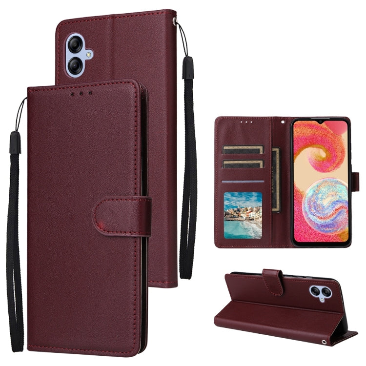 3-Card Slots Multifunctional Leather Phone Case, For Samsung Galaxy S24 Ultra 5G, For Samsung Galaxy S24+ 5G, For Samsung Galaxy S24 5G, For Samsung Galaxy A05s, For Samsung Galaxy A04e