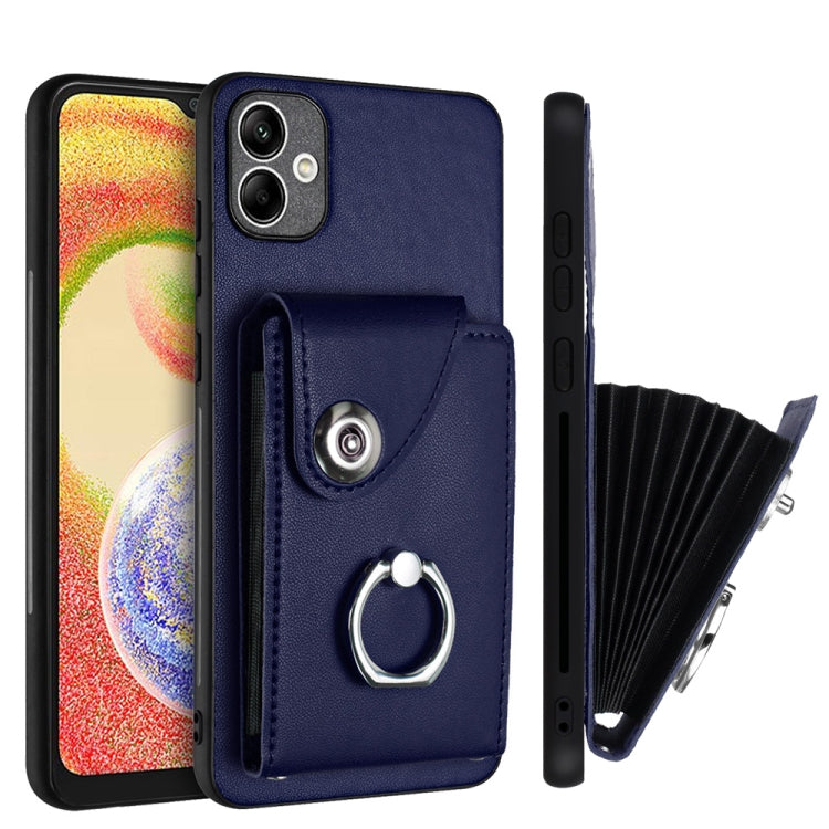 Organ Card Bag Ring Holder PU Phone Case, For Samsung Galaxy A04 4G, For Samsung Galaxy A13 5G / A04s, For Samsung Galaxy S20 FE, For Samsung Galaxy A23 165.4mm, For Samsung Galaxy A53 5G, For Samsung Galaxy A33 5G, For Samsung Galaxy A13 4G           ...